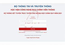 Đăng Ký Xét Tuyển Ptit