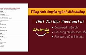 Phòng Điều Dưỡng Tiếng Anh